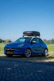 Dakkoffer 400 liter Perfect Fit travelbox Mat zwart