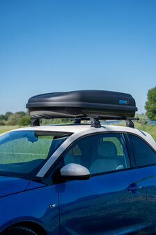 Dakkoffer 400 liter Perfect Fit travelbox Mat zwart