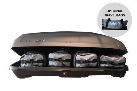 Dakkoffer Modula Evo 470 black gloss 470 liter