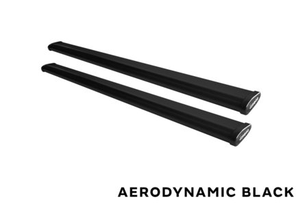 Stangset 130 cm aluminium wingbar zwart