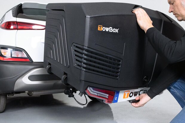 Towbox V3 Trekhaakbagagebox 400L Urban Zwart