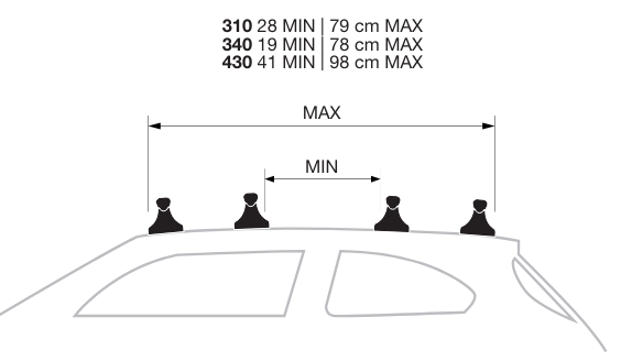 Modula Ciao dakkoffer 340 Liter mat grijs- 75 kg