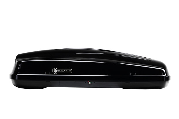 TIP ! Modula Ciao dakkoffer skibox 430 Liter hoogglans zwart- 75 kg