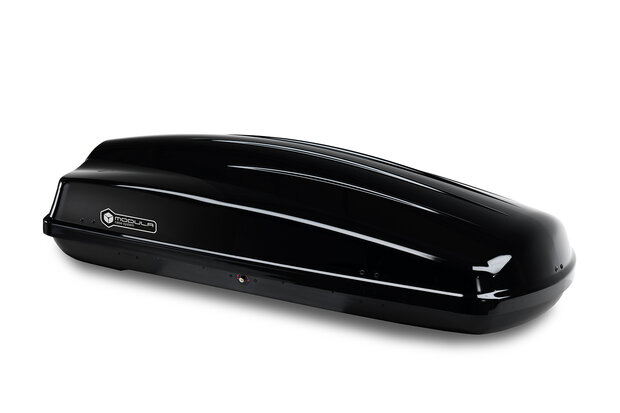 TIP ! Modula Ciao dakkoffer skibox 430 Liter hoogglans zwart- 75 kg